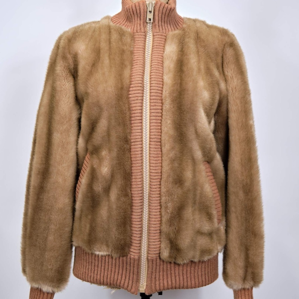 Lilli Ann Faux Fur Bomber Coat - Picture 7 of 11